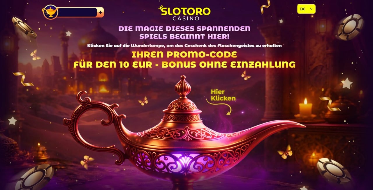 Slotoro 10 Euro Bonus ohne Einzahlung