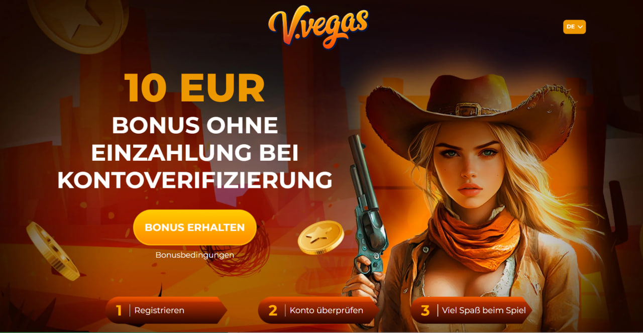 V.Vegas 10 Euro Bonus ohne Einzahlung
